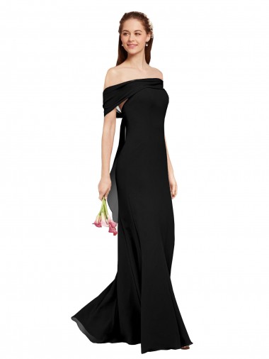Fit and Flare Long Chiffon Prom Dress with Sash and Open Back Clearance