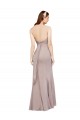 Fit and Flare Long Chiffon Prom Dress with Sash and Open Back Clearance