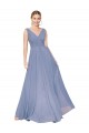 Floor Length High Neck V-Back Chiffon Prom Dress Clearance