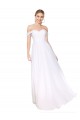 Off the Shoulder Long Full Length Chiffon Prom Dress Clearance
