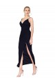 Chiffon High Neck Spaghetti Straps Short Cocktail Dress / Prom Dress Clearance