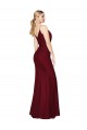 Floor Length High Neck Chiffon Prom Dress with Side Slit Clearance