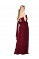 Draped Strapless Long A-Line Chiffon Prom Dress Clearance
