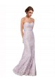Floor Length Fitted Sweetheart Lace Prom Dress Clearance
