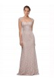 Sweetheart Neckline Cap Sleeves Lace Prom Dress with Twist Clearance