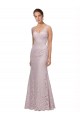 Lace V-Neckline Long Full Length Prom Dress Clearance