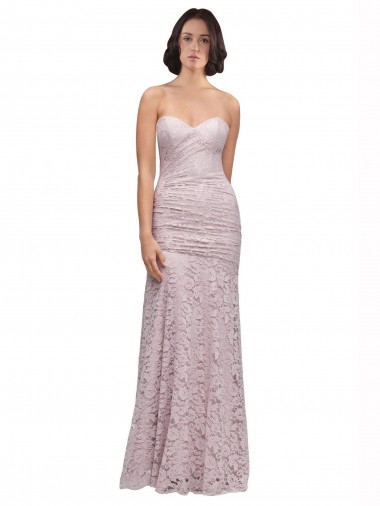 Floor Length Long Mermaid Lace Prom Dress with Low Back Clearance