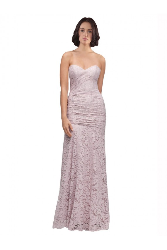 Floor Length Long Mermaid Lace Prom Dress with Low Back Clearance