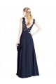 Bateaux Neckline A-Line Lace Prom Dress with Top Nude Layer Clearance