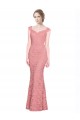 Sweetheart Mermaid Long Lace Prom Dress with Wide Straps Clearance