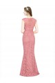 Sweetheart Mermaid Long Lace Prom Dress with Wide Straps Clearance