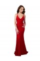 Low Back V-Neckline Floor Length Lace Prom Dress Clearance