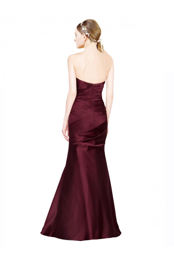 Mermaid Sweetheart Soft Satin Prom Dress with Pleats Clearance