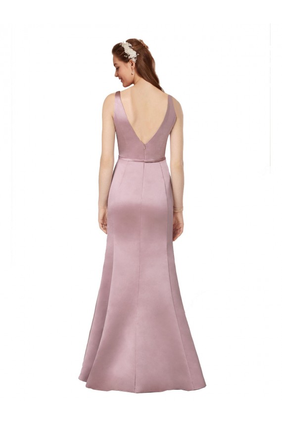 Sexy Satin Prom Dress with Side Cutouts Clearance