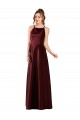 Sleek Satin Prom Dress with Pockets Clearance
