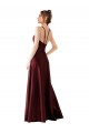 Sleek Satin Prom Dress with Pockets Clearance