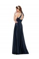 Long Satin Prom Dress with Halter Neckline Clearance