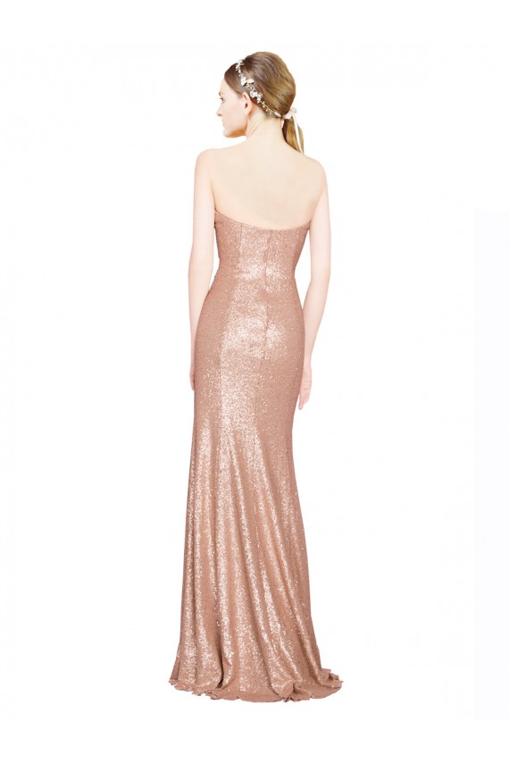 Sweetheart Full Length Long Sequin Prom Dress Clearance
