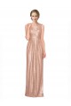 Draped V-Neck Striking Sheath Floor Length Sequin Prom Dress Clearance