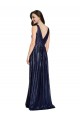 Long V-Neck Sparking Sequin Prom Dress with Low V-Back Clearance