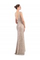 Faux Surplice V-Neck Slim Sparkling Sequin Prom Dress Clearance