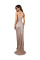 High Slit Scoop Neck Long Sequin Prom Dress Clearance