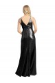 Full Length A-Line Sequin Prom Dress with Spaghetti Straps V-Neckline Clearance