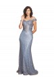 Off the Shoulder Sweetheart Neckline Sequin Prom Dress with Thigh High Slit Clearance