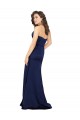 Floor Length Wrap Skirt Silky Satin Prom Dress Clearance