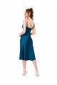 Midi Length Silky Satin Cocktail Prom Dress / Homecoming Dress Clearance