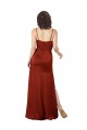 Floor-Length Silky Satin Prom Dress with Skirt Slit Clearance