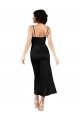 Cowl Neck Tea-Length Short Silky Satin Cocktail Prom Dress / Homecoming Dress with Skirt Slit Clearance