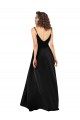 High Low V-Neckline Silky Satin Tulip Prom Dress with Wrap Skirt Clearance
