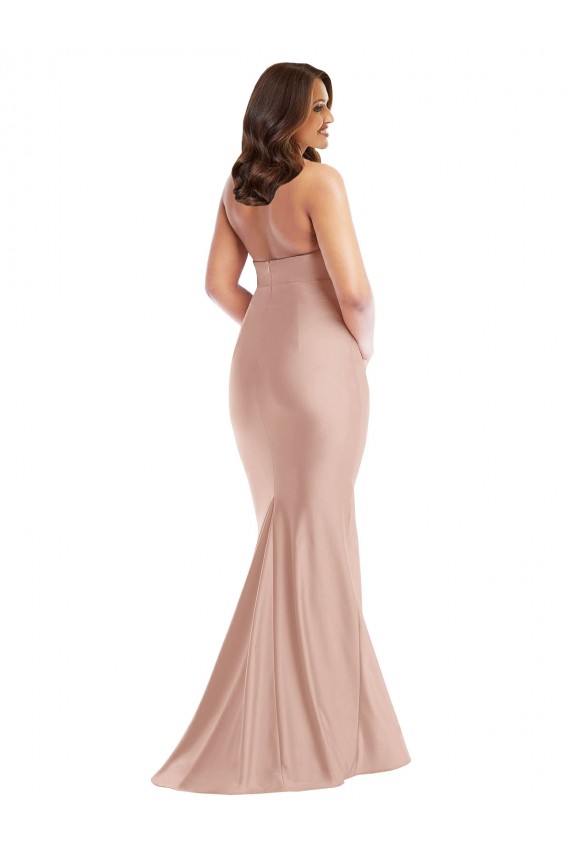 Criss Cross Halter Open Back Silky Satin Mermaid Prom Dress Clearance