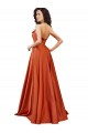 Strapless Sweep Train Silky Satin Prom Dress with Pleats Clearance
