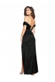 Fitted Sweetheart Neckline Silky Satin Prom Dress with Off the Shoulder Sleeves and High Slit Clearance