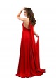 High Slit A-Line Halter Long Spandex Prom Dress Open Back Clearance