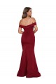 Off Shoulder Sleeves Sweetheart Neckline Long Spandex Prom Dress Clearance