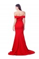 Criss Cross Full Length Long Crepe Prom Dress with Side Split Clearance