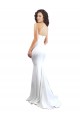 Sweetheart Strapless High Neck Long Crepe Prom Dress Clearance