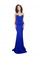 Sweetheart Flower Neckline High Neck Crepe Prom Dress Clearance