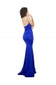 Sweetheart Flower Neckline High Neck Crepe Prom Dress Clearance