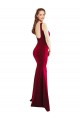 Square Neckline and Backline Fitted Crepe Prom Dress Clearance