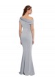 Off the Shoulder Asymmetrical Mermaid Crepe Prom Dress Clearance