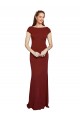 Cap Sleelves Mermaid Crepe Prom Dress Keyhole Back Clearance