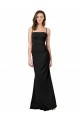 Fit and Flare Slim Crepe Prom Dress with Cutout Back Clearance