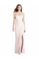 Strapless Crepe Trumpet Prom Dress with Front Slit Clearance