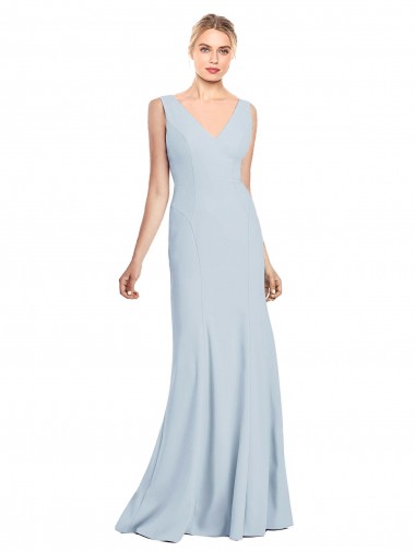 Sleeveless Seamed Bodice Trumpet Prom Dress Clearance