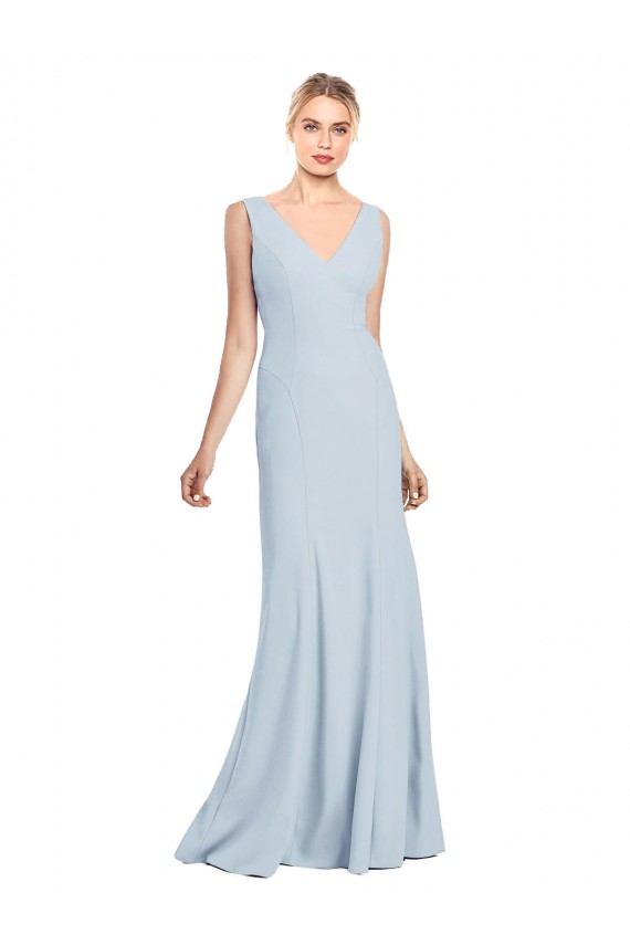Sleeveless Seamed Bodice Trumpet Prom Dress Clearance