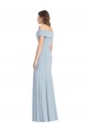 Cuffed Off the Shoulder Long Trumpet Prom Dress Clearance